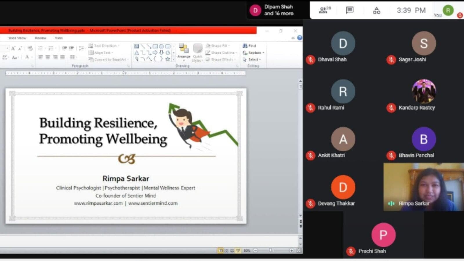 Employee engagement activity — Sentier Wellness